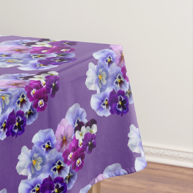 Panseuse violette Carré nappe florale (In Situ)