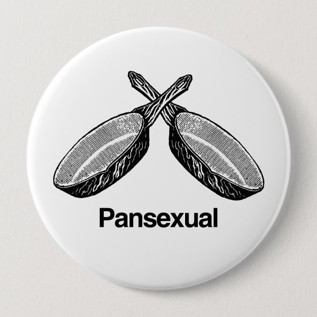 Pansexual - 4 inch round button (Front)