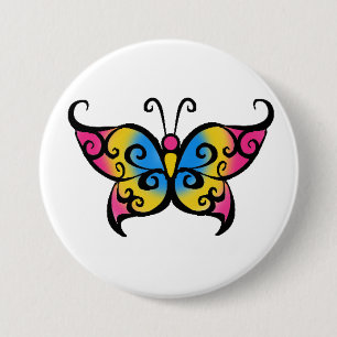 Pansexual Butterfly 3 Inch Round Button