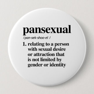 Pansexual Definition - Defined LGBTQ Terms - 4 Inch Round Button