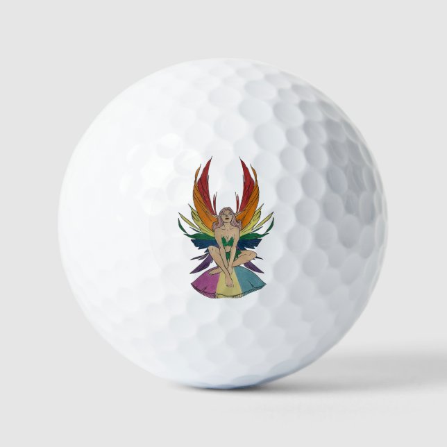 Pansexual Faerie Golf Balls (Front)