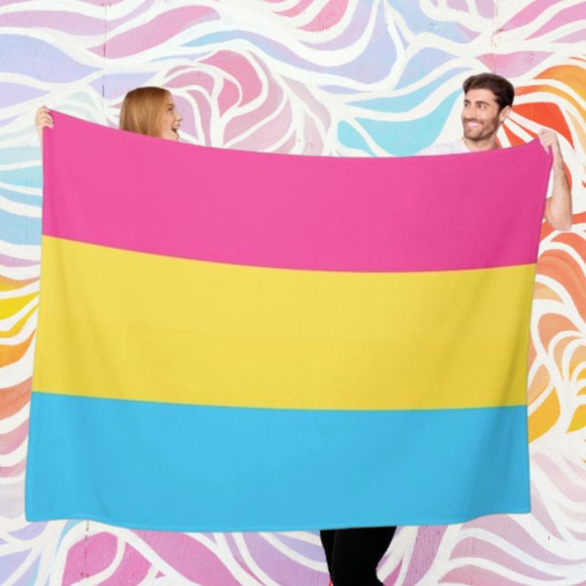 Pansexual Fierté Couverture polaire confortable (Créateur téléchargé)