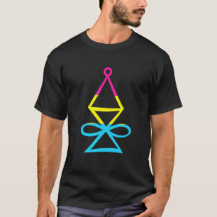 Pansexual Flag Halu Spiritual Chakra Symbol Yoga T-Shirt