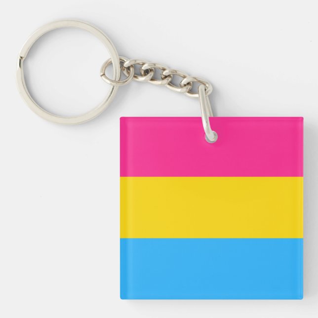 Pansexual Flag Keychain (Front)