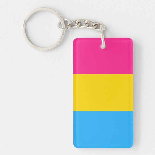 Pansexual Flag Keychain (Front)