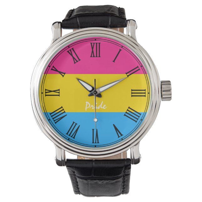 Pansexual Flag & Pride Watch (Front)