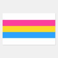 Pansexual flag stickers