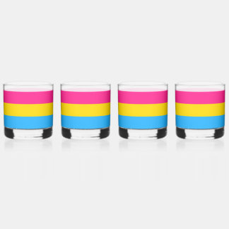 Pansexual Flag Whiskey Glass