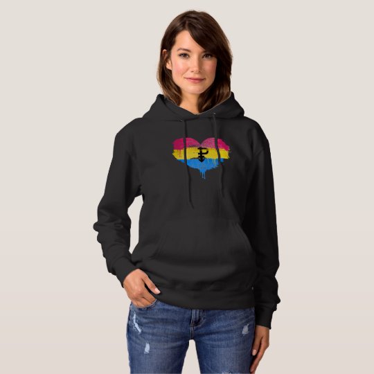 PANSEXUAL HEART - PANSEXUAL LOVE - SYMBOL - HOODIE