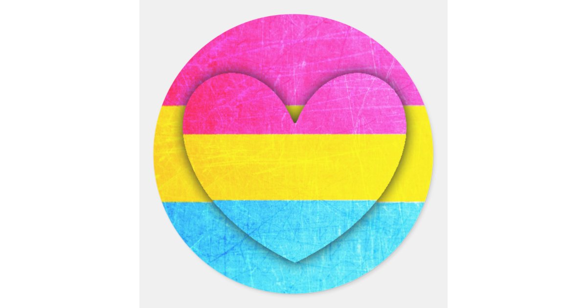 Pansexual Heart Stickers Zazzle