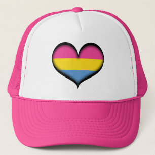 Pansexual Heart Trucker Hat