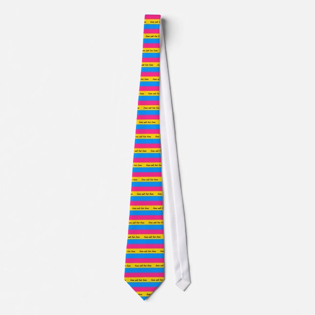 Pansexual:  Love and Let Love Tie (Front)