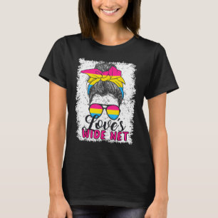 Pansexual Love s Wide Net Pansexual Flag T-Shirt