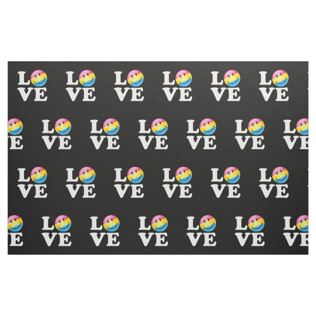 Pansexual Love Smiling Flag Fabric (Fat Quarter)