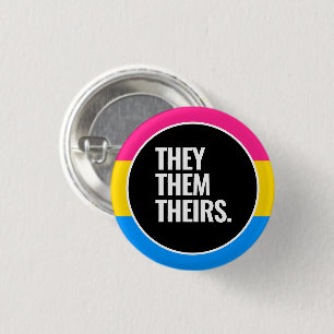 Pansexual Pride 1 Inch Round Button