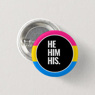 Pansexual Pride 1 Inch Round Button