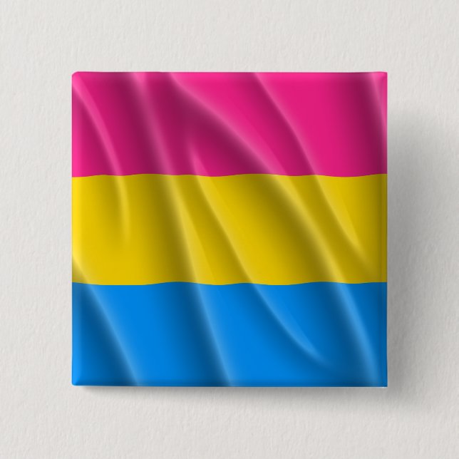 PANSEXUAL PRIDE 2 INCH SQUARE BUTTON (Front)