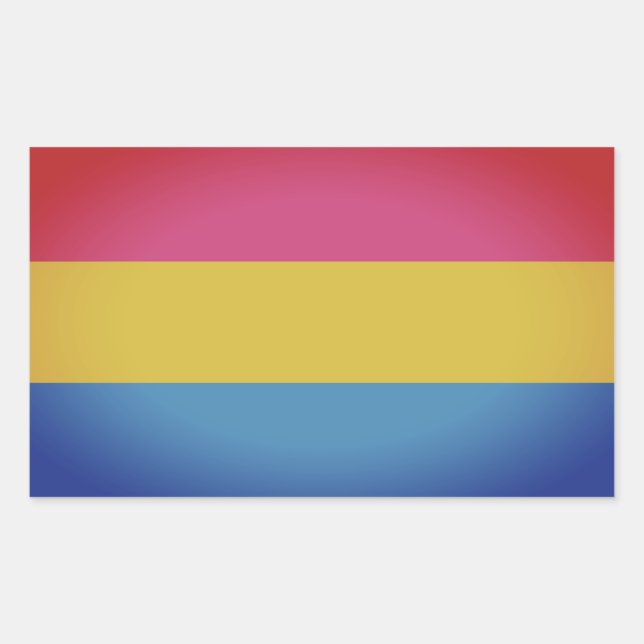Pansexual Pride Colours Sticker (Front)