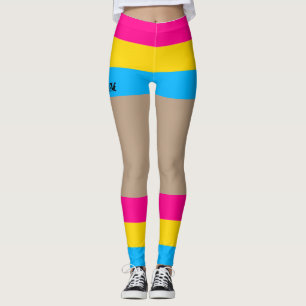Pansexual Pride Faux Shorts & Legs Leggings