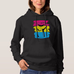 Pansexual Pride Fist Pansexuality Flag Queer Pan P Hoodie