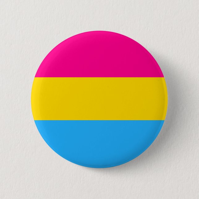 "PANSEXUAL PRIDE FLAG" 2.25-inch 2 Inch Round Button (Front)