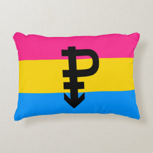 Pansexual Pride Flag Accent Pillow