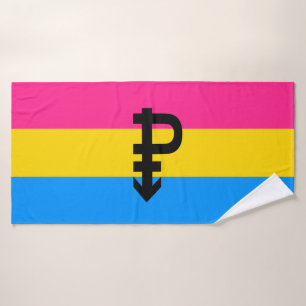 Pansexual Pride Flag Bath Towel