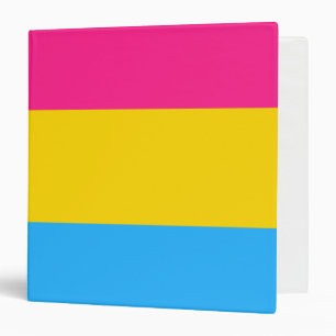 Pansexual Pride Flag Binder