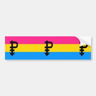 Pansexual Pride Flag Bumper Sticker