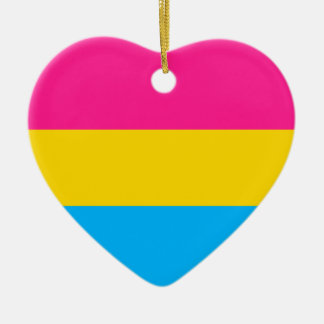 "PANSEXUAL PRIDE FLAG" CERAMIC ORNAMENT