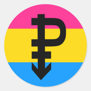 Pansexual Pride Flag Classic Round Sticker