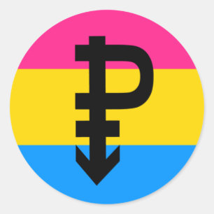 Pansexual Pride Flag Classic Round Sticker