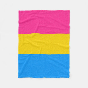 Pansexual Pride Flag Coloured Background Fleece Blanket