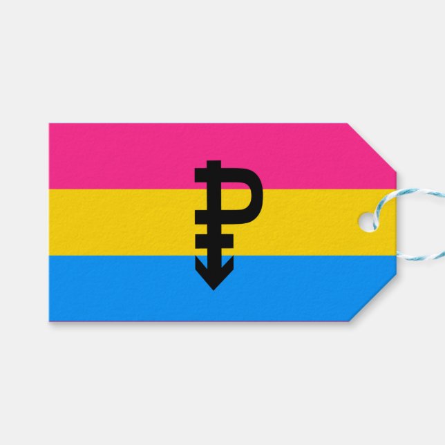 Pansexual Pride Flag Gift Tags (Front (Horizontal))