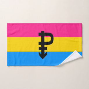 Pansexual Pride Flag Hand Towel