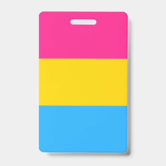 Pansexual Pride Flag LGBTQ Badge (Front)