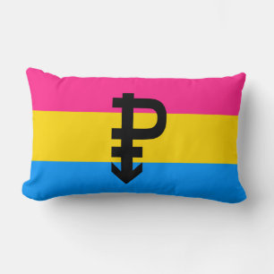 Pansexual Pride Flag Lumbar Pillow