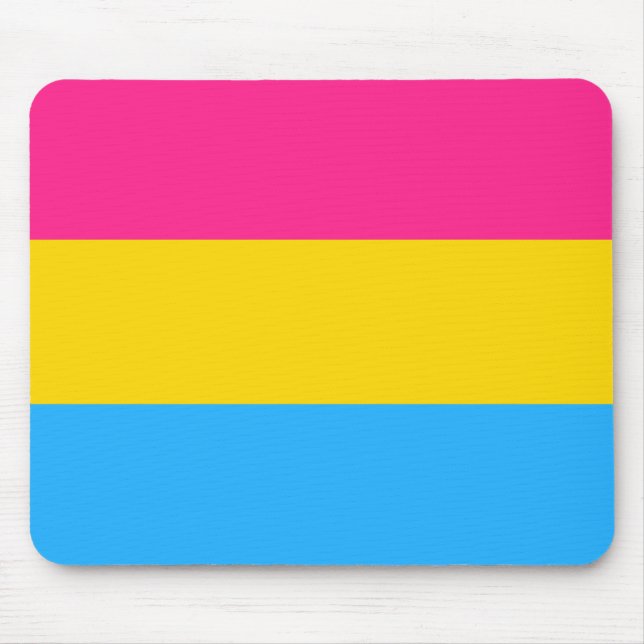 Pansexual Pride Flag Mouse Pad (Front)
