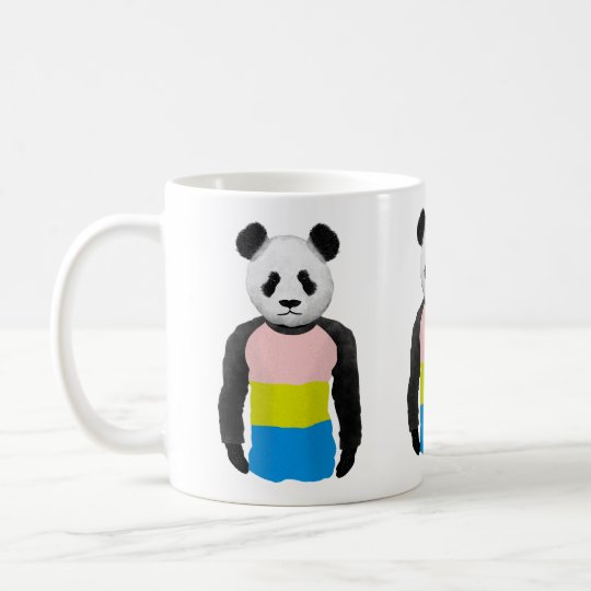 Pansexual Pride Flag Panda Bear Coffee Mug Zazzle Ca