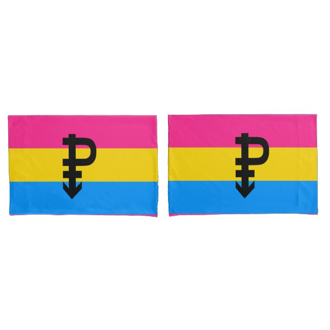 Pansexual Pride Flag Pillowcase (Front-Set)