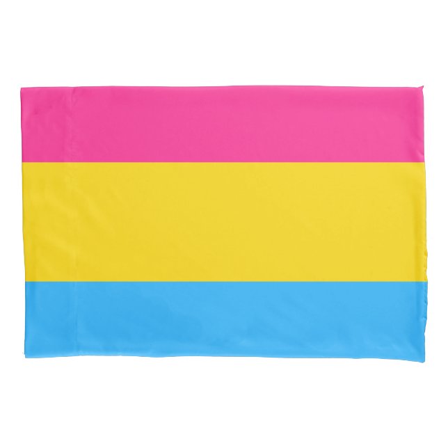 Pansexual Pride Flag Pillowcase (Front)