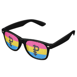 Pansexual Pride Flag Retro Sunglasses