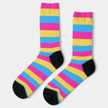 Pansexual PRIDE Flag Socks