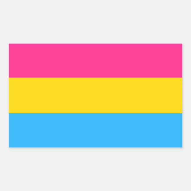 Pansexual Pride flag Sticker (Front)