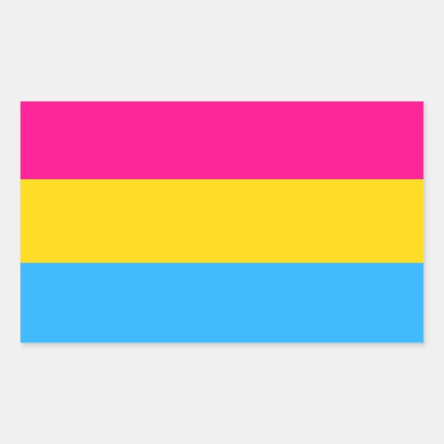 "PANSEXUAL PRIDE FLAG" STICKER (Front)