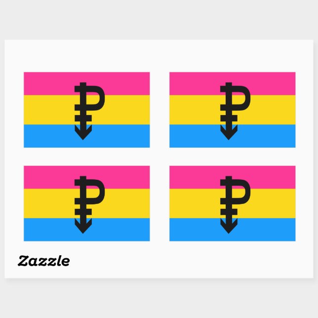 Pansexual Pride Flag Sticker (Sheet)