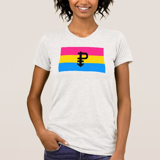 Pansexual Pride Flag T-Shirt (Front)