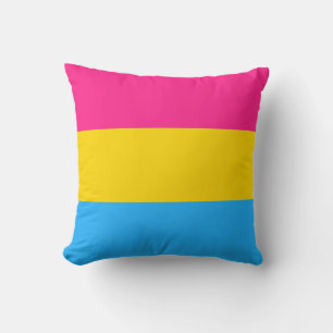 Pansexual Pride Flag Throw Pillow