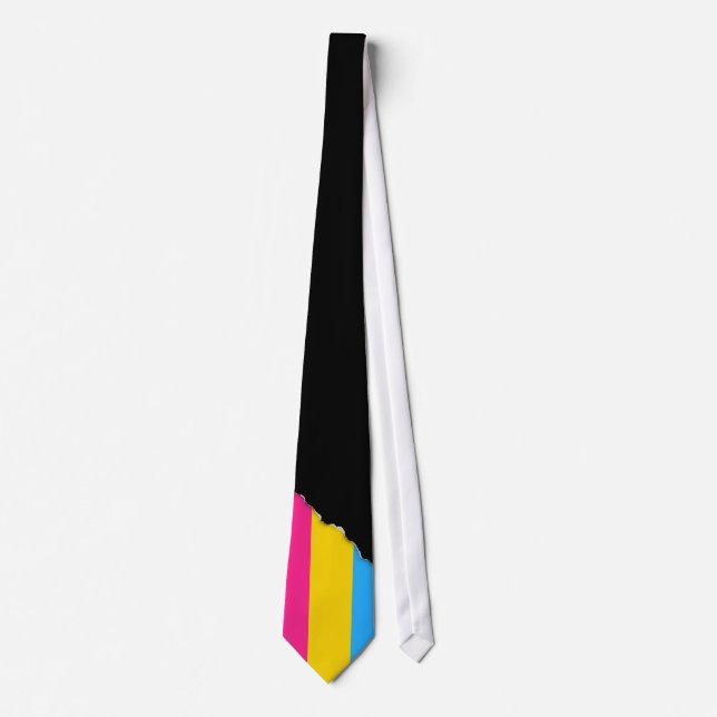 Pansexual Pride flag Tie (Front)
