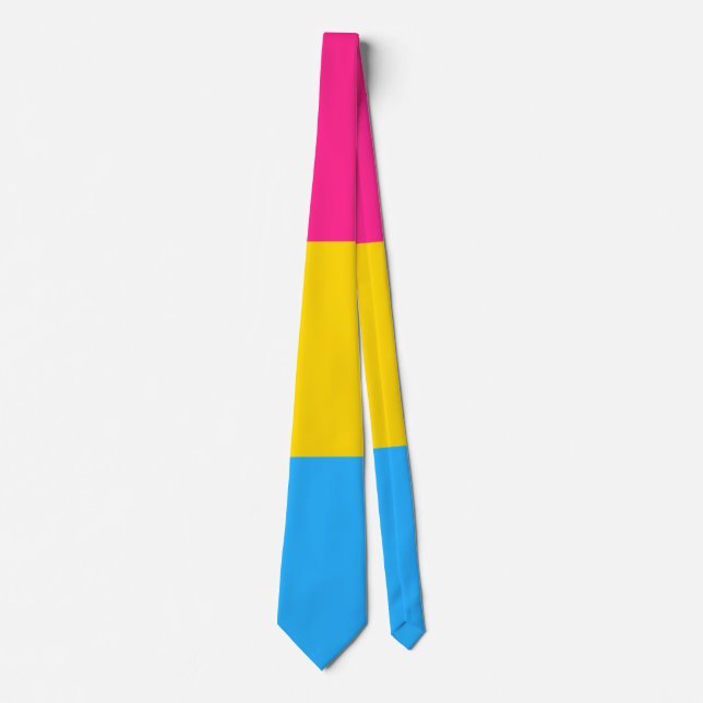 Pansexual Pride Flag Tie (Front)